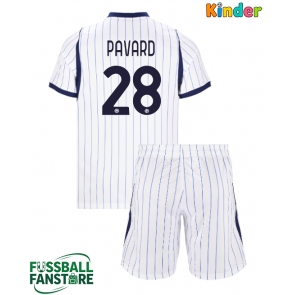 Inter Milan Benjamin Pavard #28 Replik Auswärtstrikot Kinder 2026-27 Kurzarm (+ Kurze Hosen)